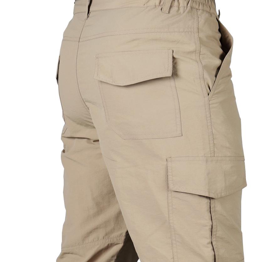Men's Outdoor Quick-Dry Waterproof Trekking Pants - Casual Multi-Pocket Straight Leg Workwear