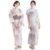 KYOETSU Yukata Set Kawari-ori Natural One-Piece 3-Piece (Yukata Heko Obi Petit Obi) Womens
