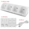 4 Ports Charging Stand Dock Station for Wii Game Console Without Battery Game Controller Charger with LED Indicator for Wii