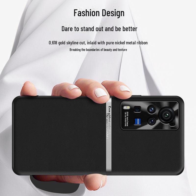 Vivo X60 Pro Liquid Leather Anti-Fall-Schutzhülle – Einzeln versandt