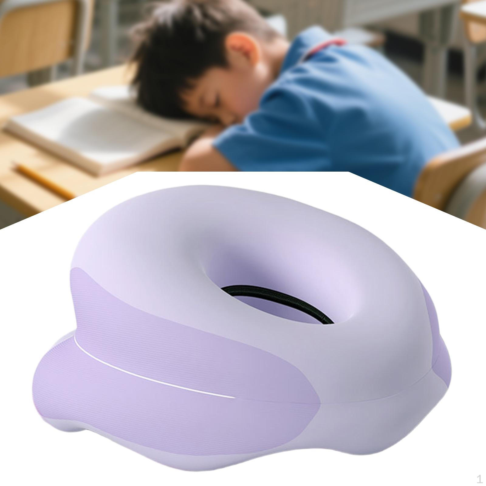 

Desk Napping Pillow Memory Foam Neck Support Cushion for Boys Girls Travel Фіолетовий