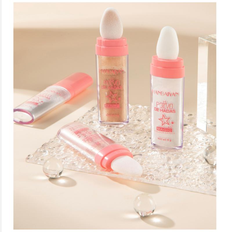 Makeup Blush Stick Cream Blusher Waterproof Long-lasting Lip Cheek Eye Multi-use Stick Make-up for Women Face Glitter High Gloss Powder Face Contour