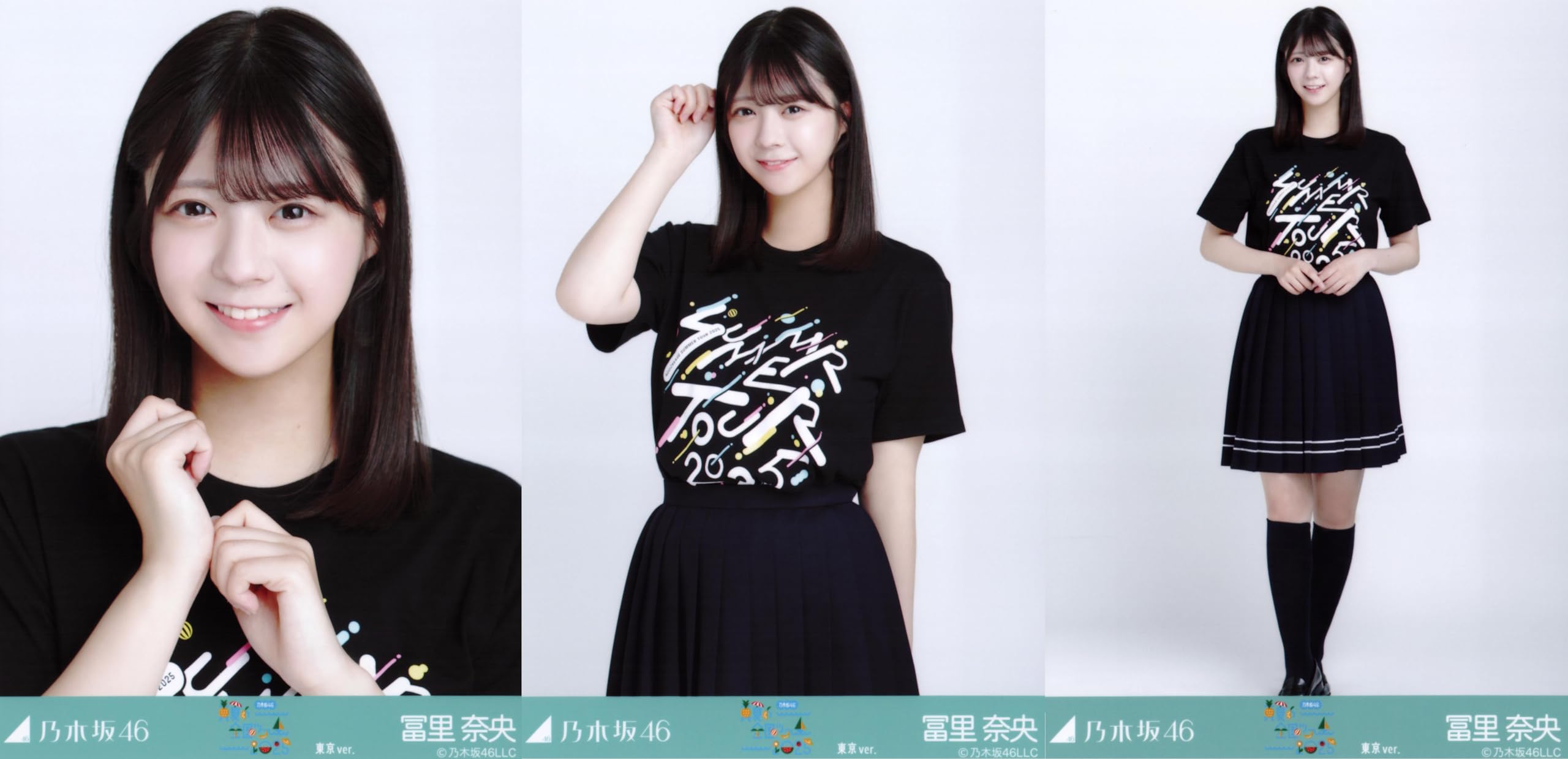 Фотографии Nogizaka46: Футболка Midsummer National Tour 2025, версия Токио, полный набор из 3 штук, с Нао Томири