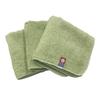Imabari Towel Hand Towels Earth Color 3-Pack Green 20x20cm Australian Cotton Mini Towels Women Men Kids