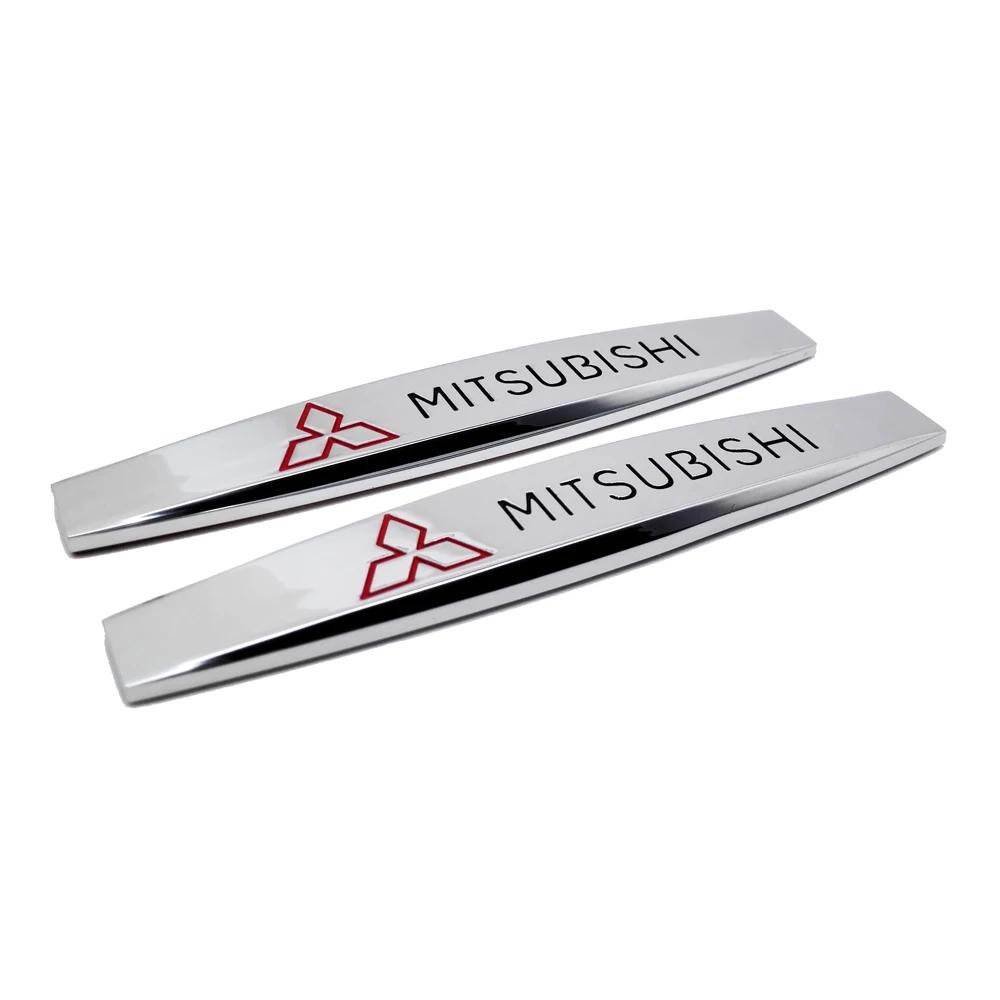 2pcs Car Side Body Sticker Emblem Decal for Mitsubishi Logo RALLIART ASX Lancer Colt Pajero Outlander Eclipse Galant Styling