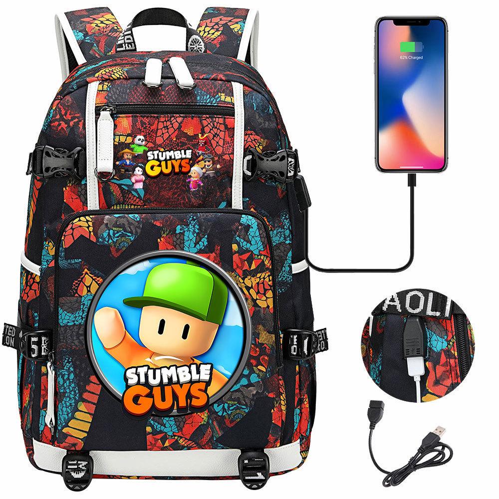Game Merchandise Collision Party Usb Print Teen Middle School Schoolbag Men and Women Leisure Travel Backpack