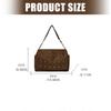 Retro Inspired Shoulder Bag With Multiple Compartments Scratch Resistant Ergonomic Underarm Purse for Women Girls  Red