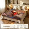Anime L-Look B-Back Throw Flannel Blanket Suitable for Sofas Beds Offices Travel, Camping Chairs