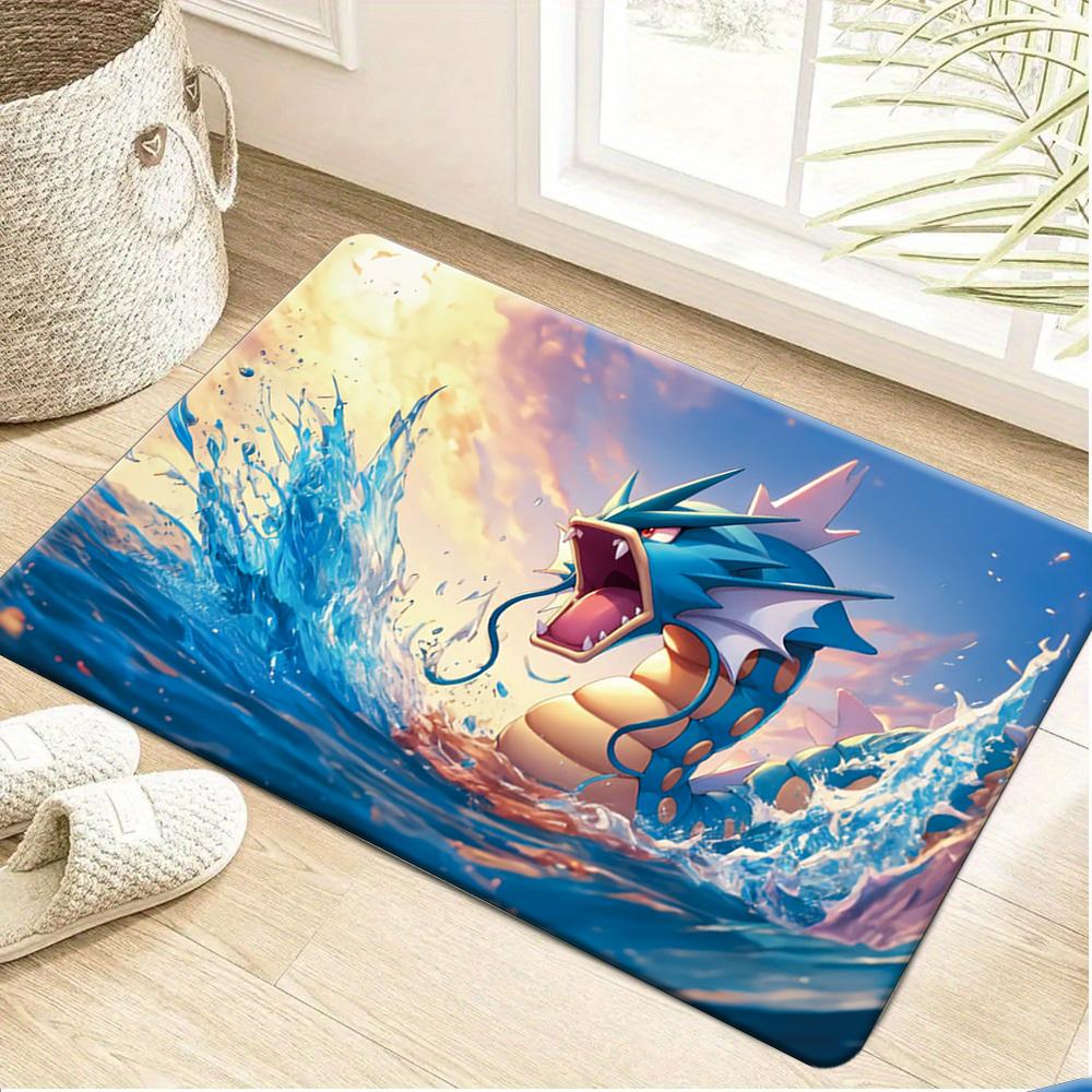 Pokemon Cute Characters Picnic Print Non-slip Doormat, Soft Absorbent Floor Rug for Home Decor
