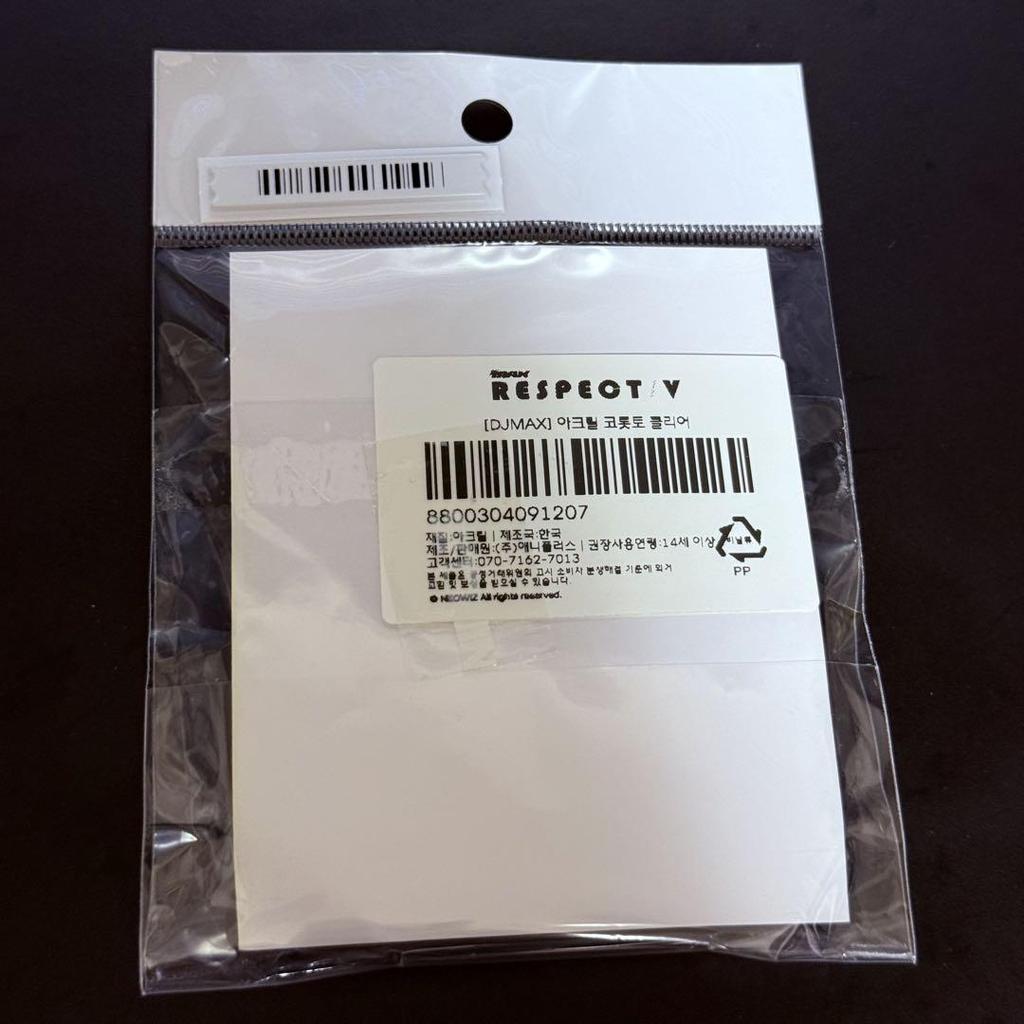 [USED] Korea DJMAX Respect Clear Corot Acrylic Stand Official Merchandise