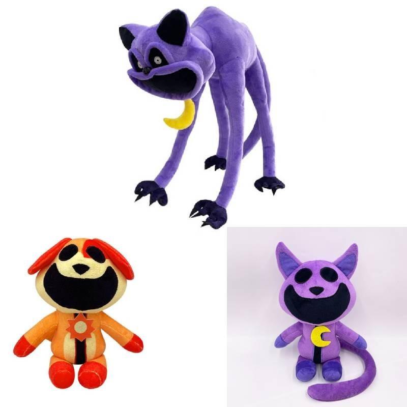 Cross-border New Product Game Doll Terror Purple Cat Monster Smile Animal Big Mouth Purple Cat Plush Toy