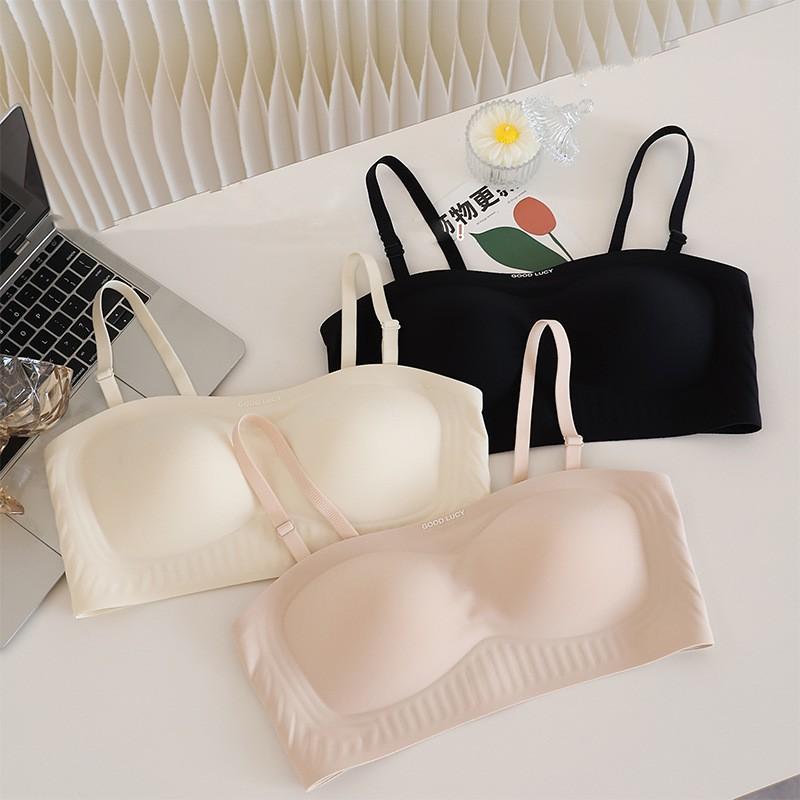 Strapless Push Up Bra Small Bust Non Slip Backless Seamless Lingerie Women
