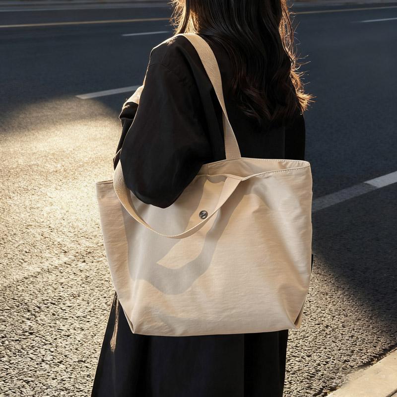 Commuter Shoulder Bag Handbag Women's Solid Color Tote Bag