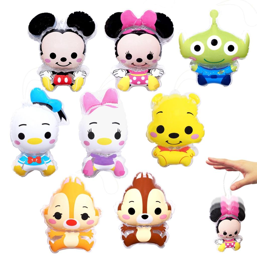 K-Bright Happy Festival Yo-Yos, Disney Doll Vinyl Yo-Yos, 24-Piece Set [Mickey, Minnie, Winnie the Pooh, and More] Vinyl Toy Character [Event,