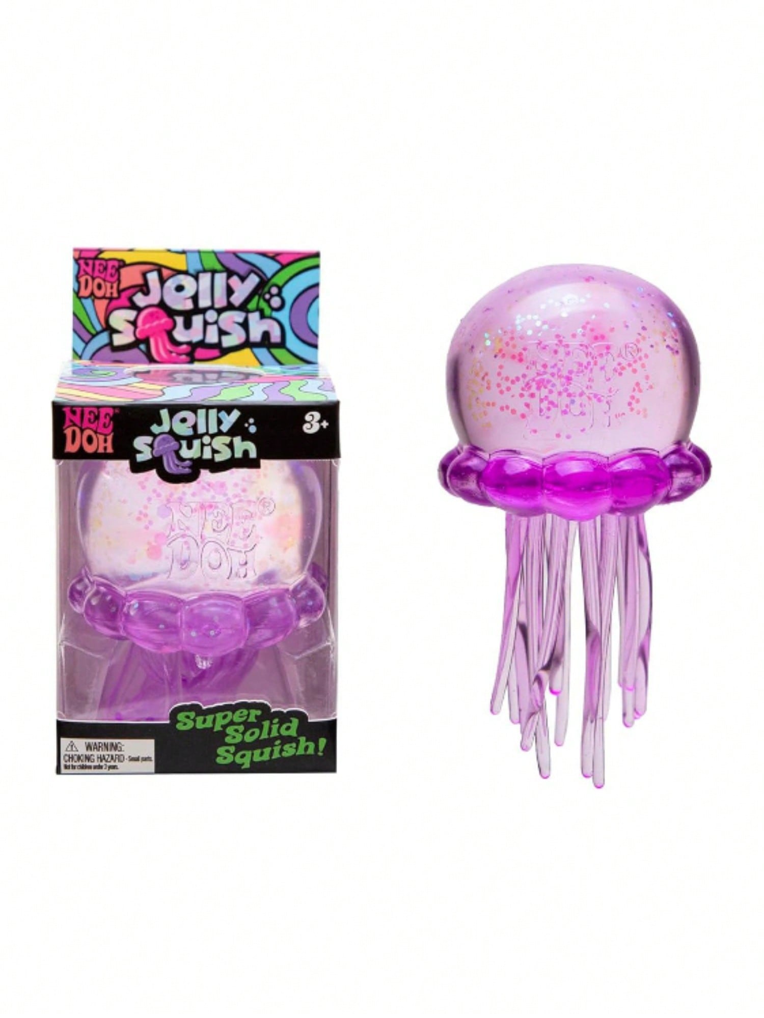 

Jellyfish Squishy Fidget Toy, Silicone Octopus Water Play Squeeze Toy, Slow Rising Stress Relief Props фіолетовий