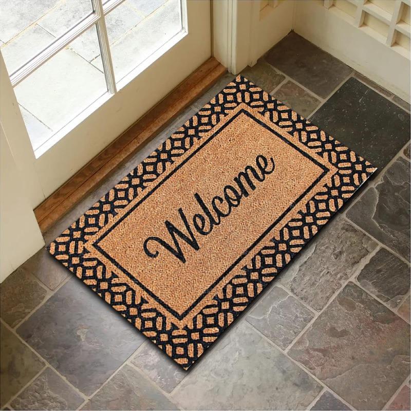 Europe Style Simulation Pebble Board Welcome Carpet Living Room Sofa Bedroom Study Kitchen Entrance Door Mat Non-Slip Decor Rug