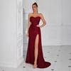 Κομψό Βραδινό Φόρεμα Off-Shoulder Με Πλαϊνή Σχισμή Μακρύ Φόρεμα Πάρτι Επίσημη Εκδήλωση