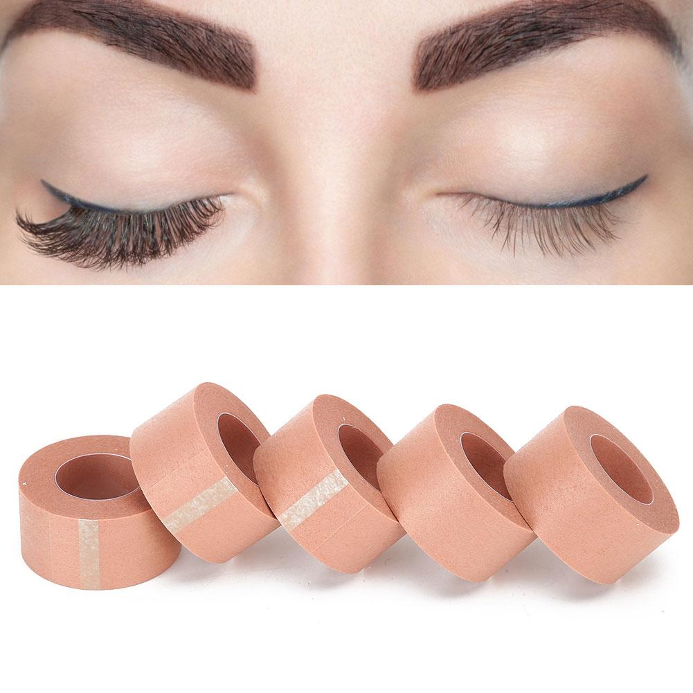 5pcs Eyelash Extension Tape Non Woven Fabric Grafting Eyelash Tape Eyelash Extension Tools(1.25cm )