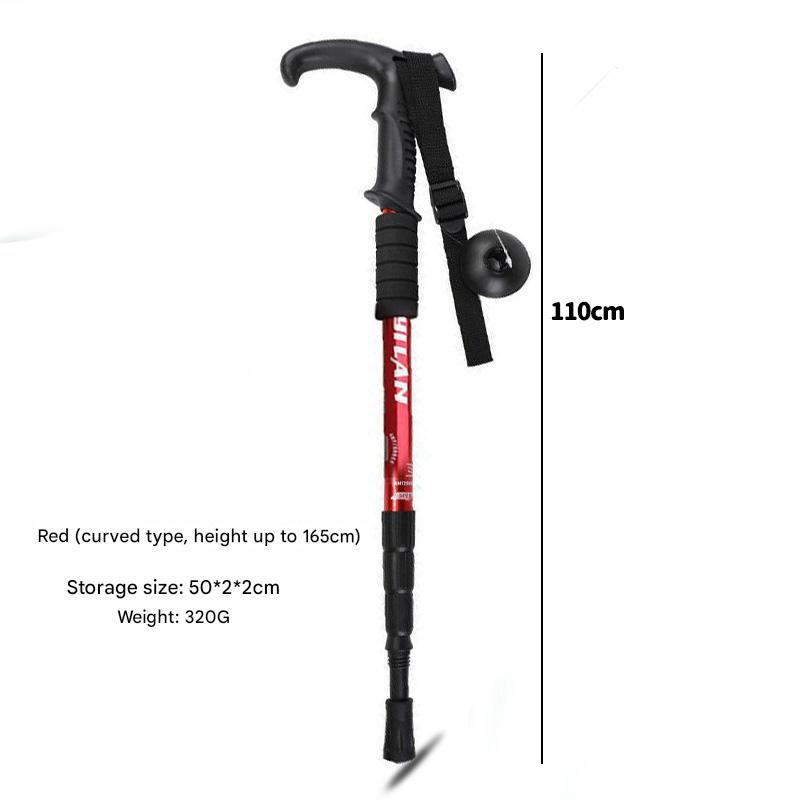 Outdoor Hiking Poles, Retractable Climbing Canes, Aluminum Alloy Walking Sticks, Canes, Walking Sticks