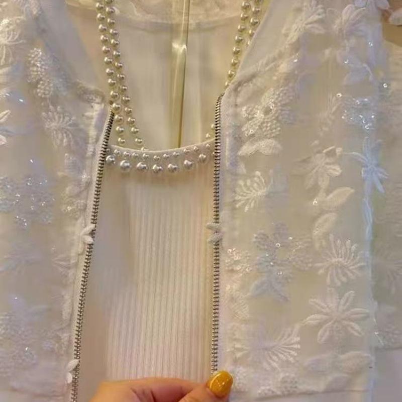 Summer Windbreaker Women's Fat Slim Lace Stitching Long Sleeve