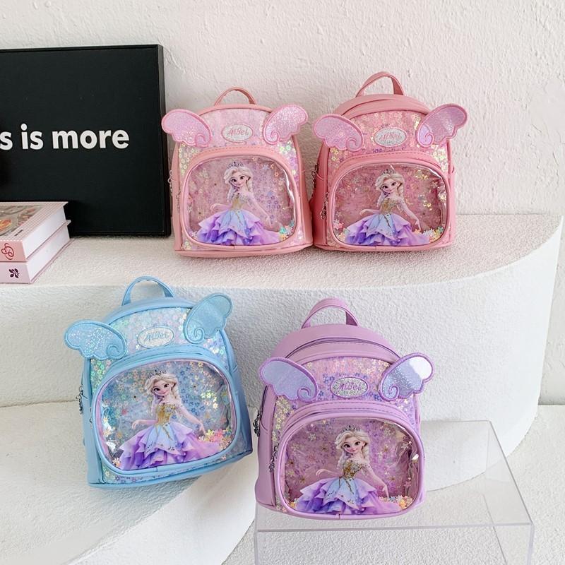 Zaino Cartone Animato per Bambini in Materiale PU e Design Leggero per Bambine dell'Asilo