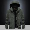 Fleece Casual Jacket Autumn and Winter New Men's Outdoor Casual Hooded Thermal Jacket Men's