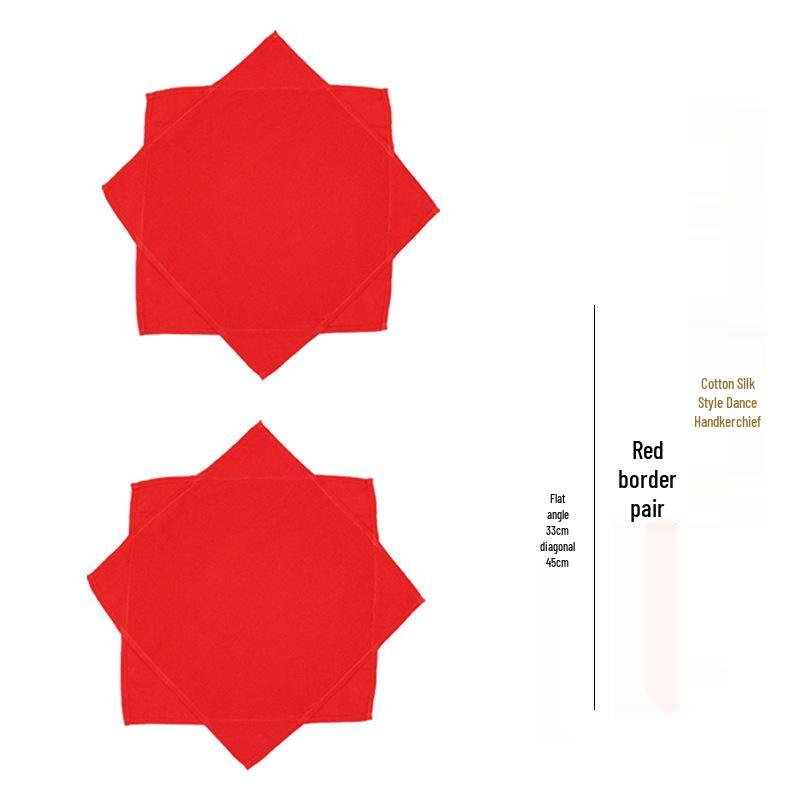 Children's 9-Inch Octagonal Dance Handkerchiefs - Yangge and Twirling Scarves for Performers
