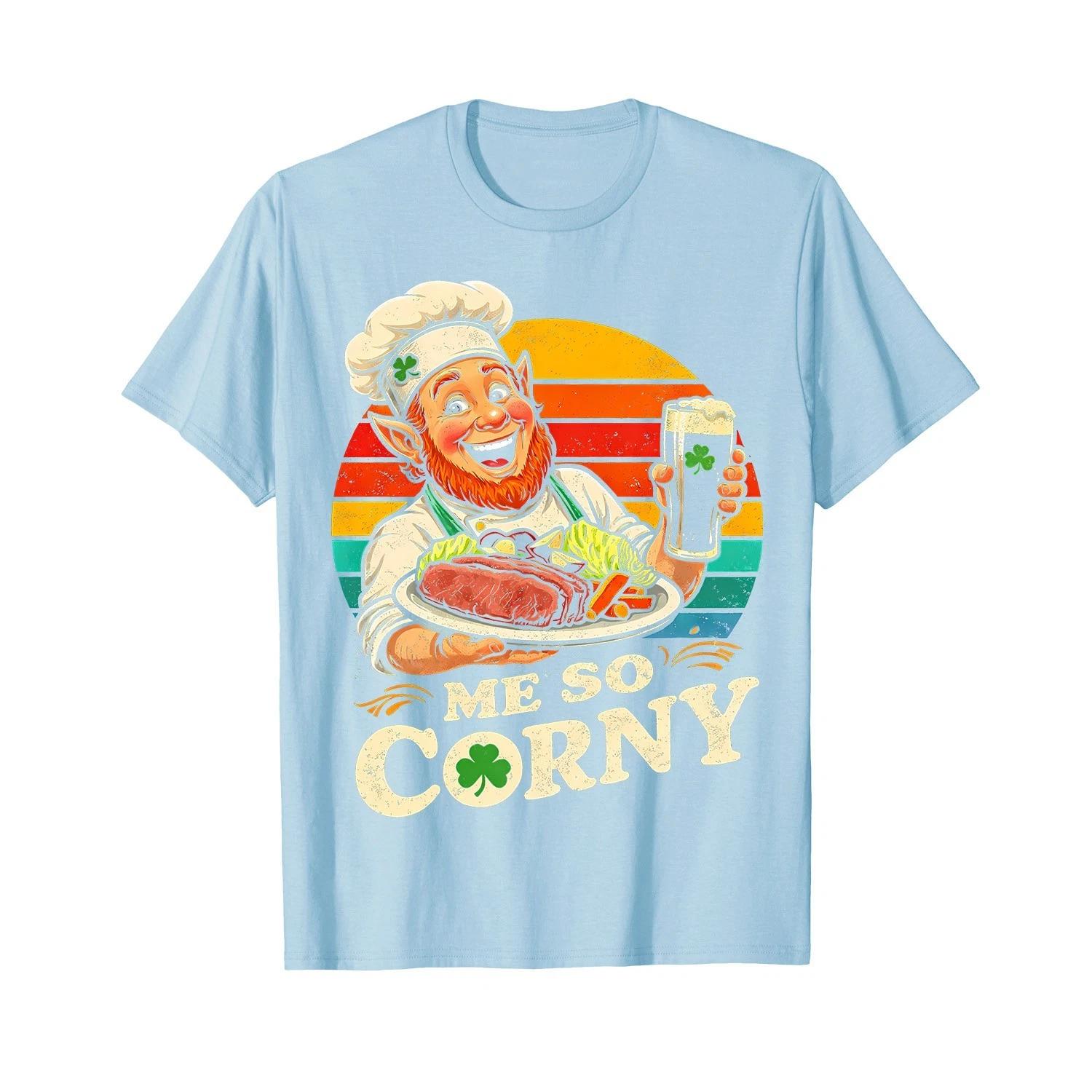 Me So Corny Beer Corned Beef And Cabbage St Patrick_s Day T-Shirt 2XL