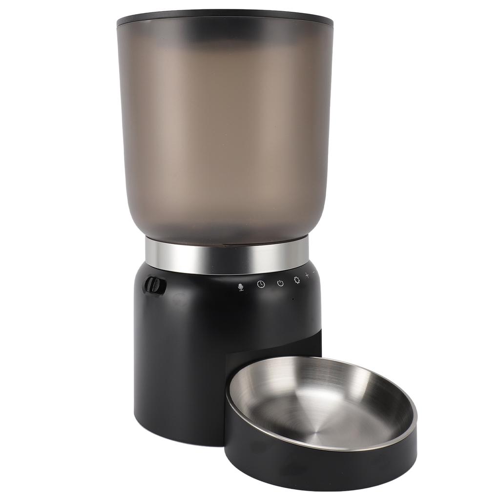 4.2L Automatic Cat Feeder Large Capacity Transparent Cat Dog Food Dispenser Dual Power Supply Auto