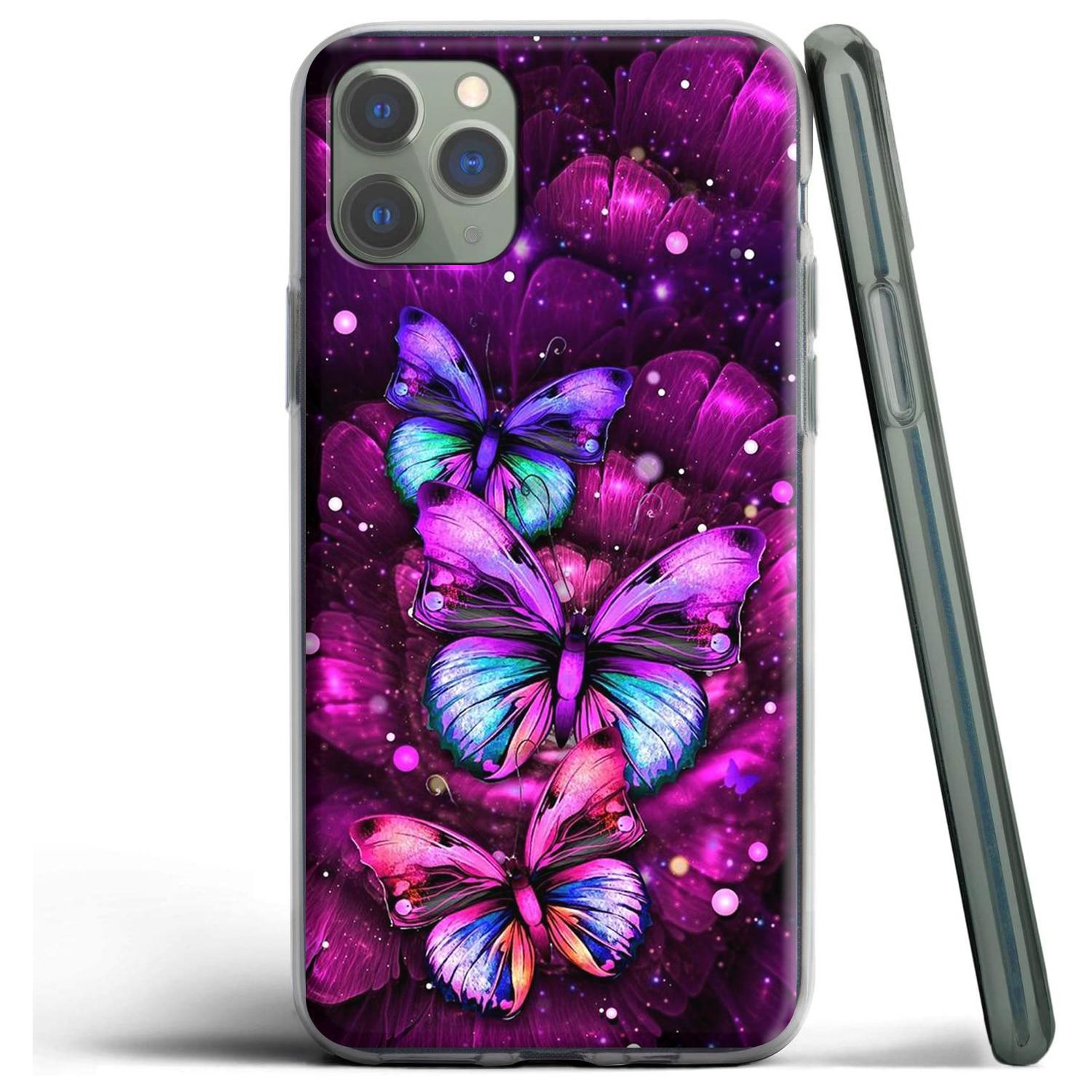 

Силиконовый чехол с фантастической эстетикой бабочки для Apple iPhone 12 Mini 11 Pro SE XS X XR Max 8 7 6S 6 Plus 5S for Iphone Xs Max аэро