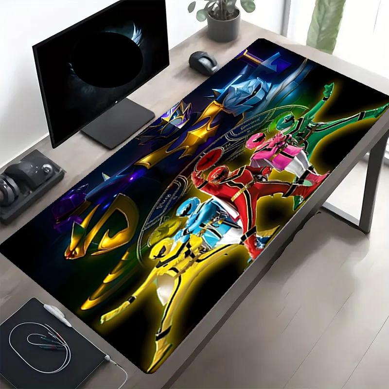 Mighty Morphin Power Rangers Print Mouse Pad, Anti‑Slip Desktop keyboard Mat, for PC Laptop Gaming Working Daily Use, Cool Festival Surprise Gift