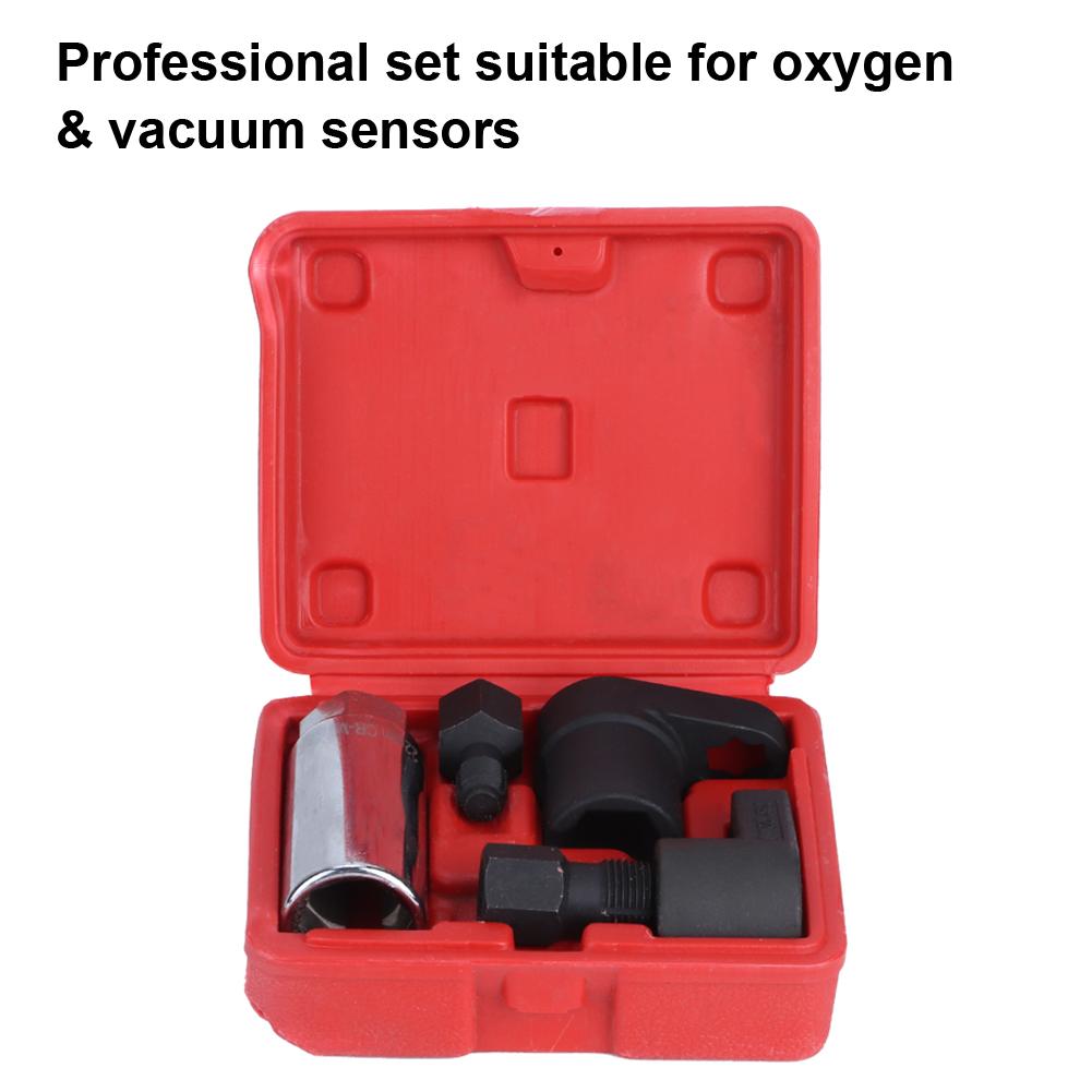 5pcs Oxygen Sensor Socket Wrench Set 6 Point 22mm 78in Oxygen Remover Installer Wrench Tool