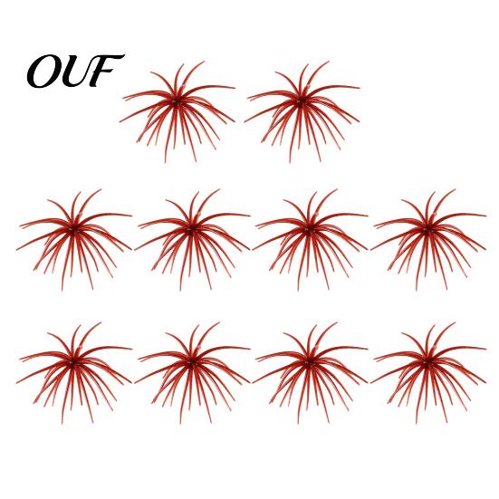 Subtle Dynamics Soft Fishing Baits Floating Sea Urchin Lures, Highly Elastic TPE Bionic Baits, Finesse Rig Plastic Lures Flexible Realistic Tentacles