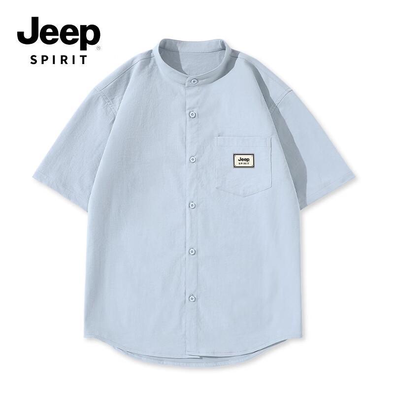 JEEP SPIRIT Men s Retro Henley Loose Fit Long Sleeve Shirt 2XL