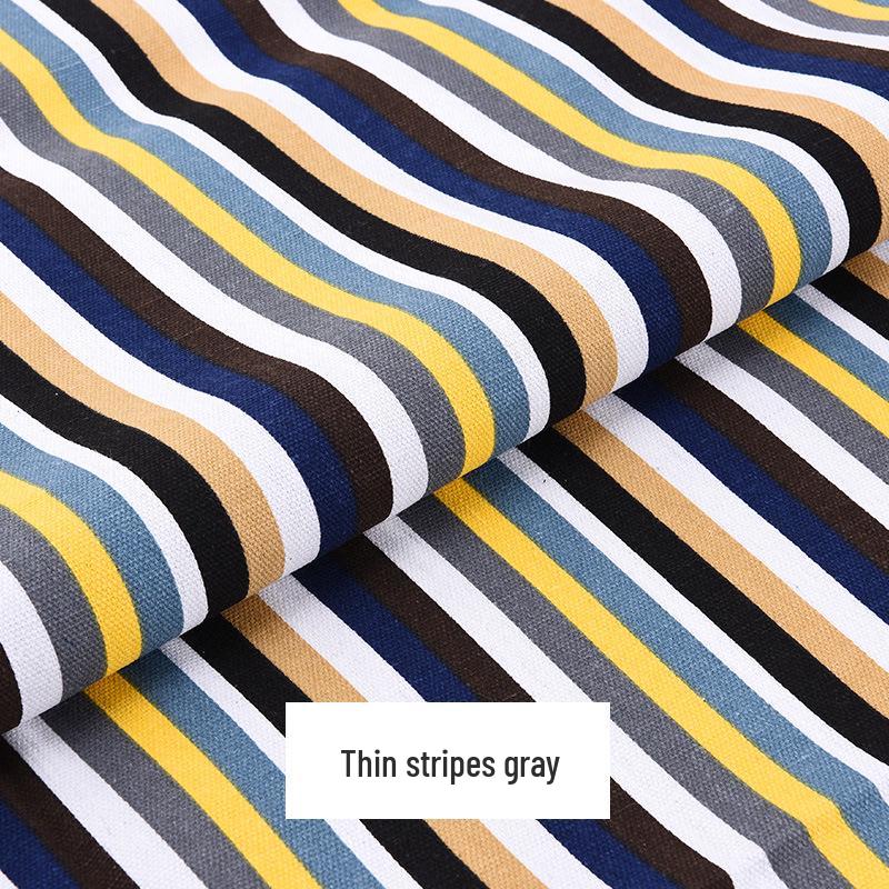 Canvas Floral Cotton Fabric for Sofa, Tablecloth, Stripe Curtains, Pillows & Remnants Clearance