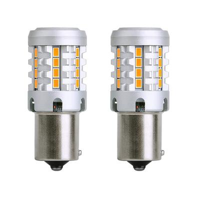 S25 LED Único Sinal de Direção, Âmbar, Resistor Embutido, 1156 BAU15S, PY21W, Lâmpada LED, Alto