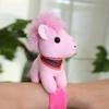 Kawaii Zodiac Horse Slap Bracelet Cute Horse Plush Snap Bracelets  Horse Ornament