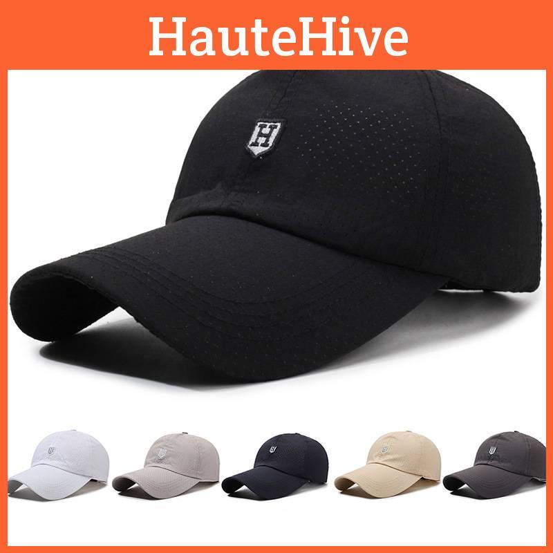 Embroidery Letter H Baseball Hat Adjustable Sun Protection Breathable Gifts