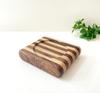 KATOMOKU Cat Walnut x White Table, 1-bowl, Ash, km-124ST (Feeding Stand)