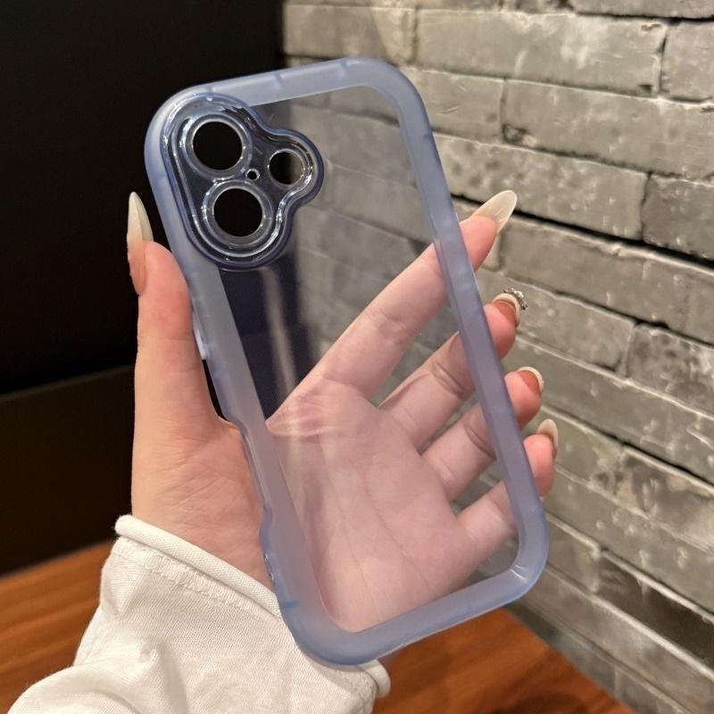 Luxury Transparent Candy Phone Case For iPhone 11 12 13 14 15 16 Pro Max Shockproof Clear Bumper Cases Cover