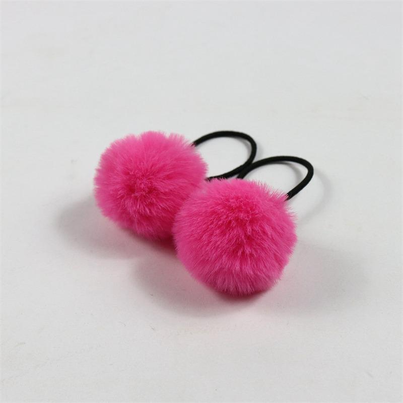 Topknot Hair Cartoon Imitation Rex Children's Adult Pompons Hair Band Accessories Ball Headdress Rabbit Small Hair