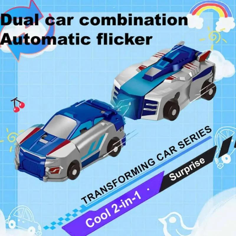 Non-Toxic Car God Quick Transformation Toy Dinosaur Flying Dragon Combination Pegasus Unicorn Magnetic Collision Transformation Fun Toy