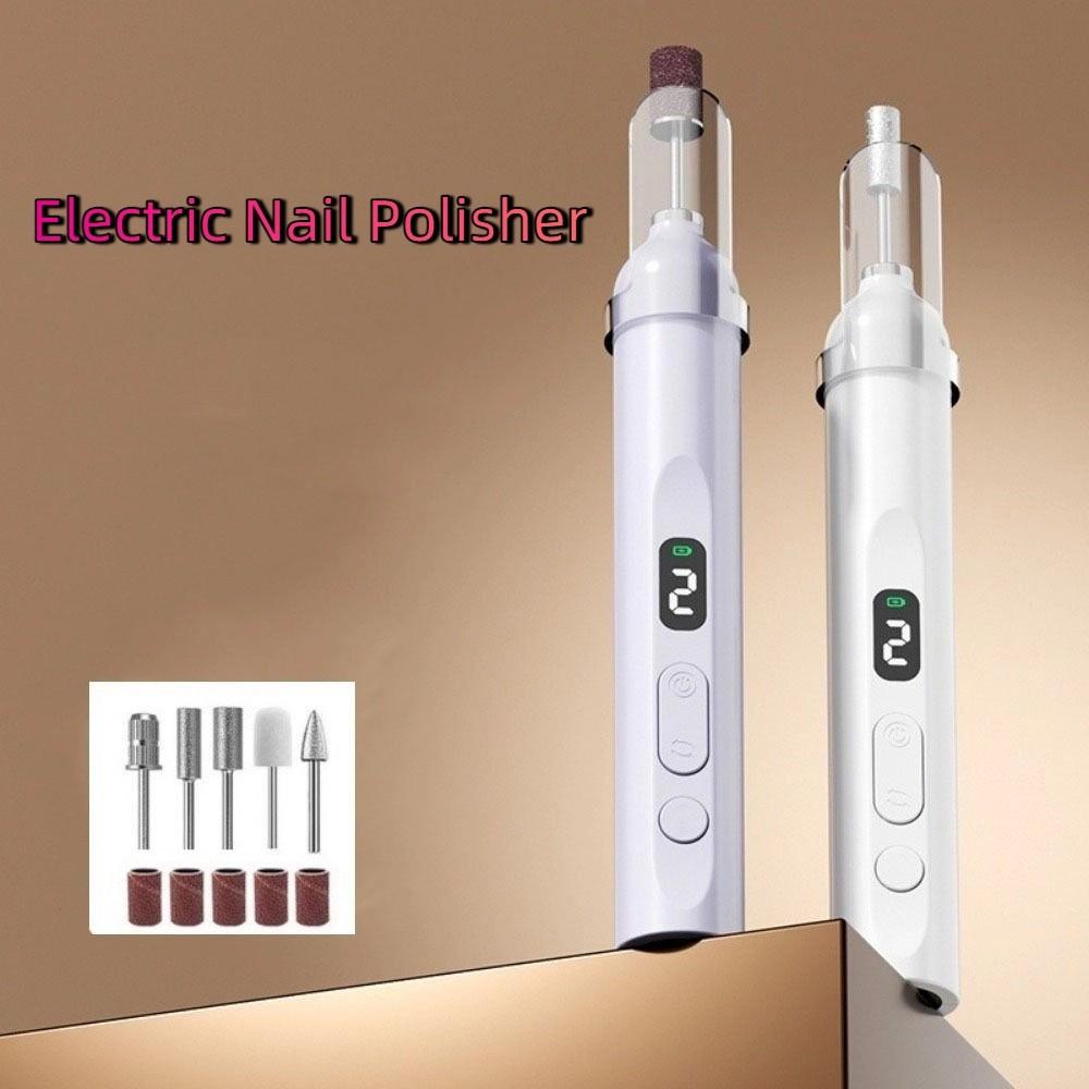 Handheld Electric Nail Polisher LCD Display Wireless Nail Dryer  Personal Polish Manicure Tools
