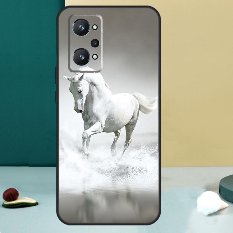 Cheval Galopant Pour Realme 11 10 12 13 14 Pro Plus GT 7 6 5 Pro GT 6T C67 C61 C53 C51 C21Y C25S C75 C55 Coque