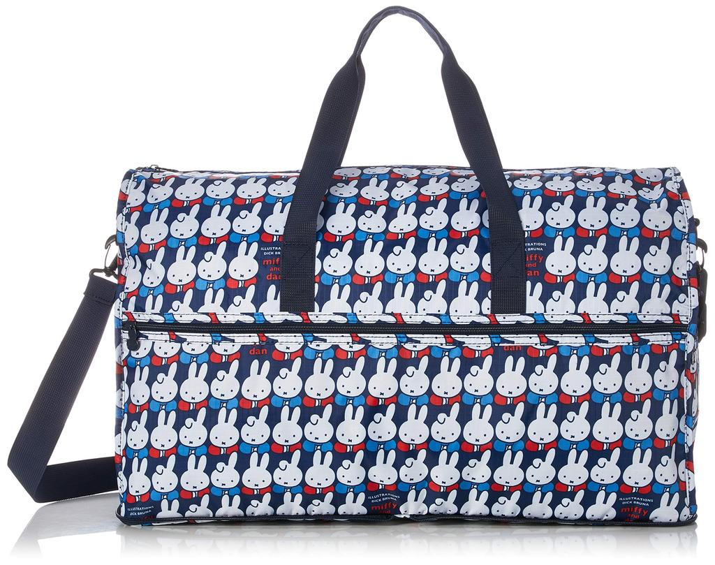 Folding Boston Bag M Size Medium Carry On Rich Patterns Miffy Darn [Hapitas] (Large) Women's [Miffy] &