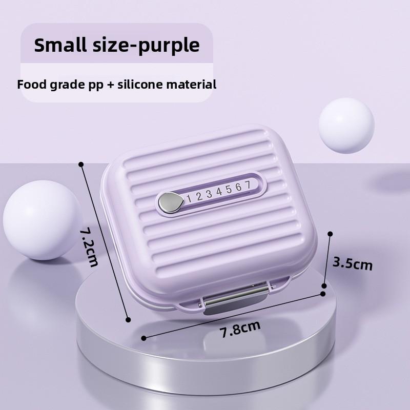 

Портативный диспенсер для лекарств Мини-коробка для хранения таблеток и украшений Small фиолетовый