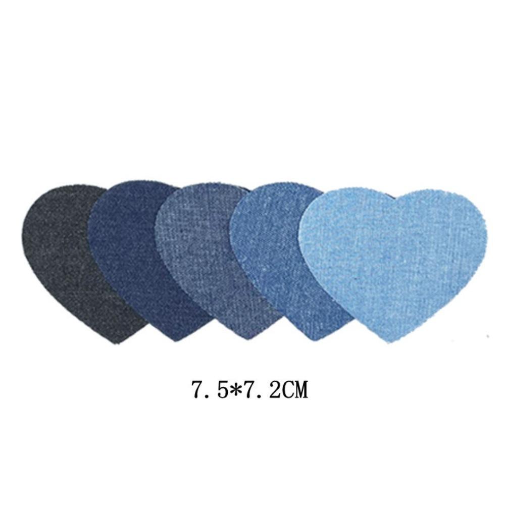 Cute Pattern Iron-on Patches 5 Colors Embroidered Patches Cute Jeans Patches  for Jeans Repair