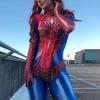 (S) Tuta Intera da Donna Spiderman Costume Cosplay da Supereroe per Halloween Catsuit Tuta Elasticizzata Tuta da Festa in Maschera