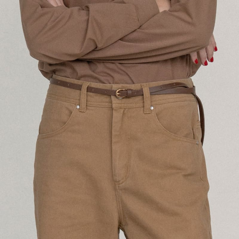 

Siyazu SIAC3055 Thin Belt_Brown Brown