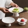 Nordic Ceramic High-Foot Fruit & Dessert Serving Plate